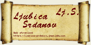 Ljubica Srdanov vizit kartica